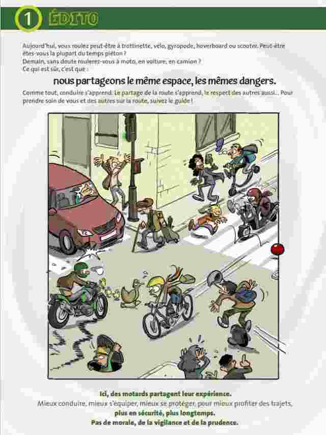 Editorial de la brochure "Rouler n'est pas jouer" publié par les Editions de la FFMC